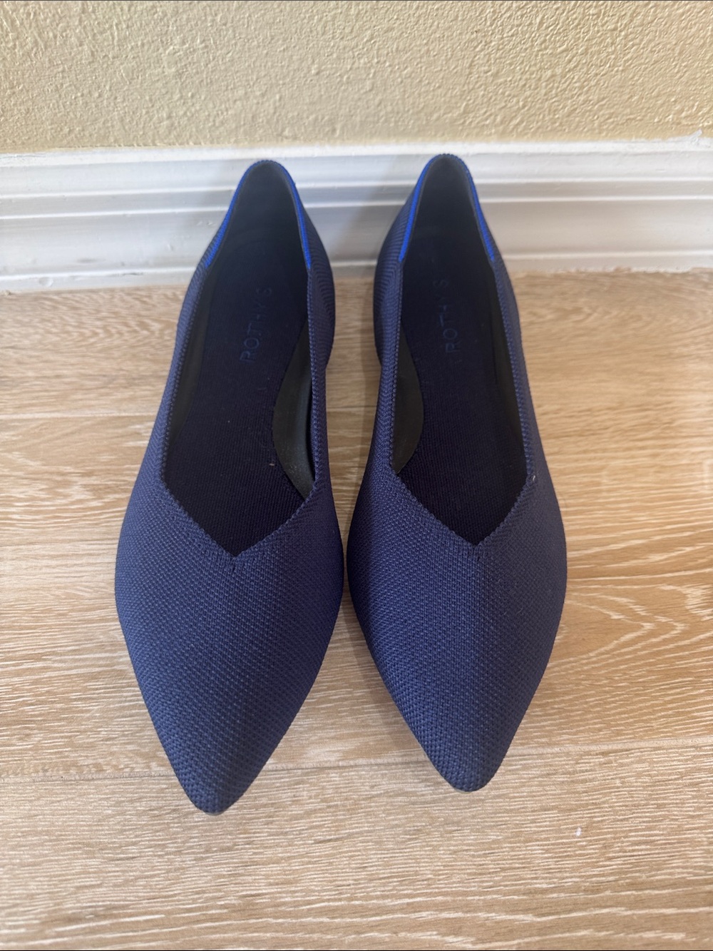 Rothy's The Point II Navy Pointy Flats 9.5